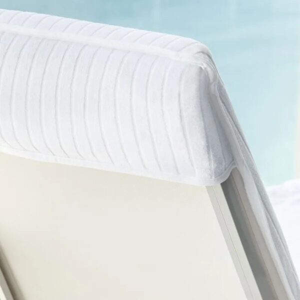 Velour Stripe Lounge Covers w/ Fitted Hood Cover